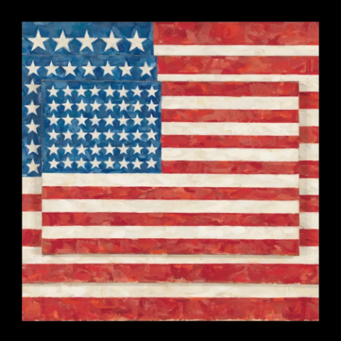 Jasper Johns, Three Flags, 1958.