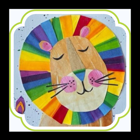 Lion created by Tracey English