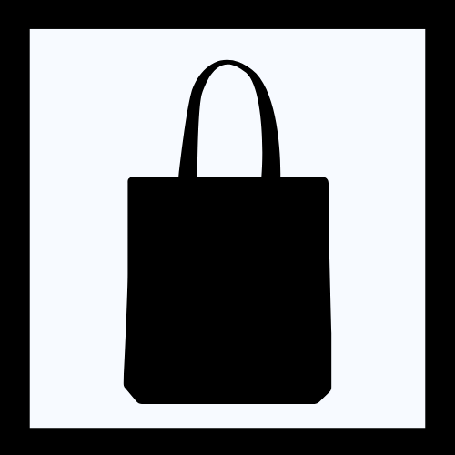 black tote bag