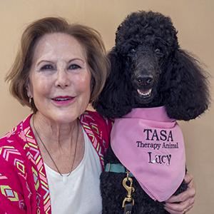 Photo of Lucy the poodle and Nan