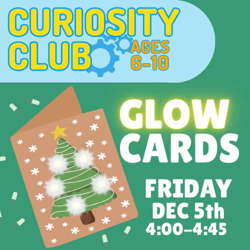 glow cards- christmas card lit up with led circuit lights