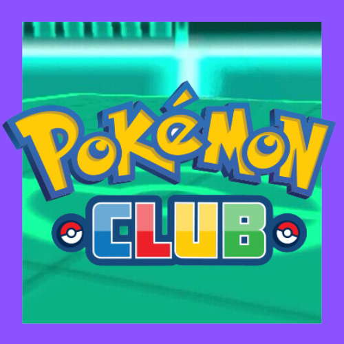 Pokémon club logo on teal background